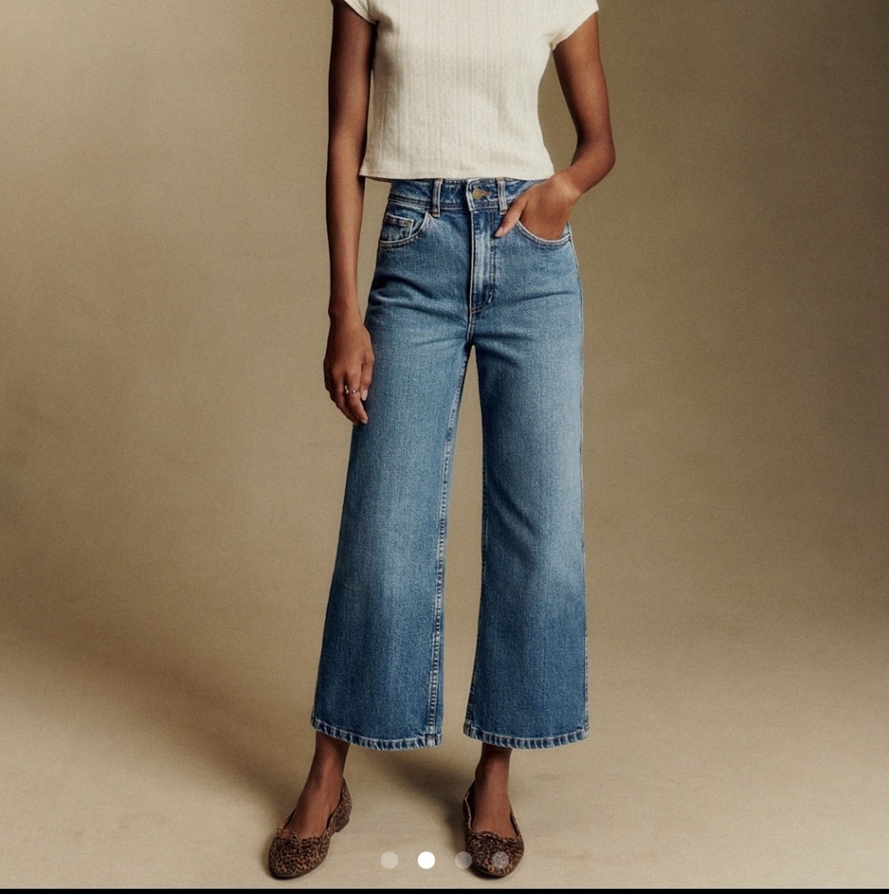 Sezane Blue Cropped Jeans